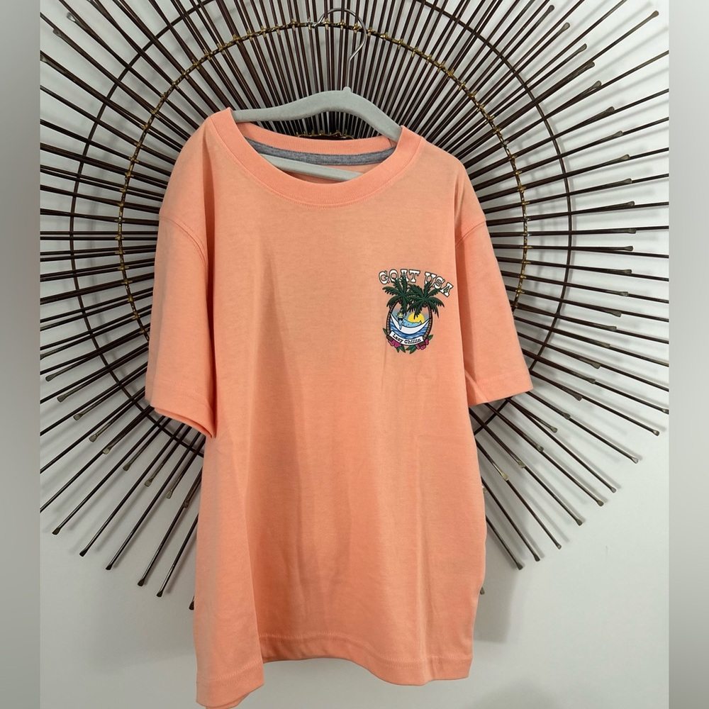 NWT Kids GOAT USA Coral Graphic Tee